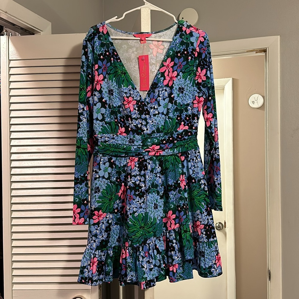 Long sleeve, Lilly Pulitzer romper, size large
